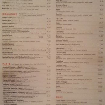 L'Osteria - The menu as of late October 2016 - Pizza Near Me - Vienna, 9