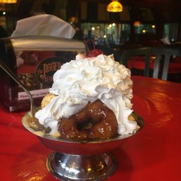 Apple Fritter Flambe
