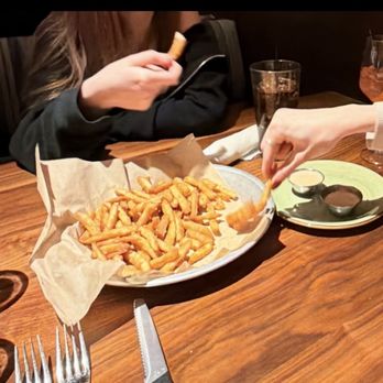 Lazy Dog Restaurant & Bar - Side French Fries and Cajun ranch - New American Near Me - Fairfax, Virginia Lazy Dog Restaurant & Bar - Side French Fries and Cajun ranch - New American Near Me - Fairfax, Virginia