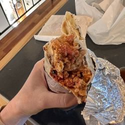 Taqueria Jalapeños - Breakfast burrito with chorizo