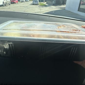 Tacos La China - To go container with chicken, rice and beans - Food Stands Near Me - Los Angeles, California