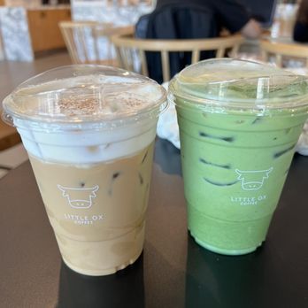 Little Ox Coffee - Vanilla latte with Salted Foam & Matcha Latte - Coffee & Tea Near Me - Fullerton, California Little Ox Coffee - Vanilla latte with Salted Foam & Matcha Latte - Coffee & Tea Near Me - Fullerton, California
