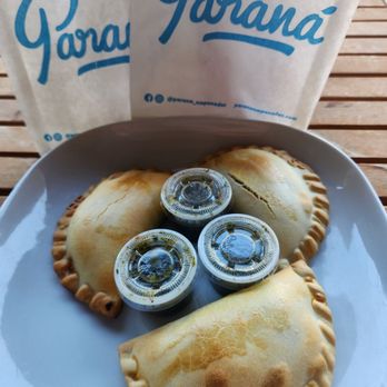 Paraná Empanadas - Beef, spinach and mushroom with chimichurri sauce - delicious!! - Empanadas Near Me - San Diego, California Paraná Empanadas - Beef, spinach and mushroom with chimichurri sauce - delicious!! - Empanadas Near Me - San Diego, California