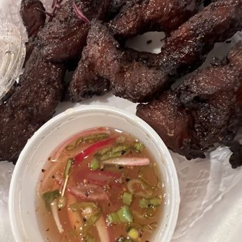 Thippawan Thai Restaurant - Thai Pork Jerky $12.95... not dehydrated jerky - Thai Near Me - Rancho Cucamonga, California Thippawan Thai Restaurant - Thai Pork Jerky $12.95... not dehydrated jerky - Thai Near Me - Rancho Cucamonga, California