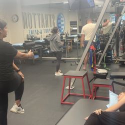 Stratton Sport & Spine - My daughter in her post-adjustment PT & strengthening.