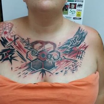 Inkline Private Tattoo Studio - My wife's Trash Polka piece by Hunter @ Inkline Private Tattoo Studio. Awesome, right?? - Tattoo Near Me - Fountain, Colorado Inkline Private Tattoo Studio - My wife's Trash Polka piece by Hunter @ Inkline Private Tattoo Studio. Awesome, right?? - Tattoo Near Me - Fountain, Colorado