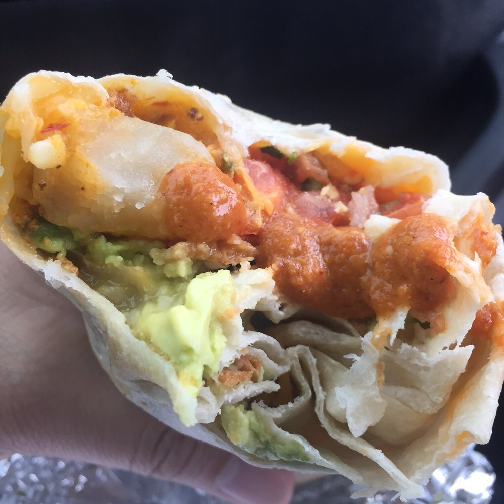 This the Ishh Right Here. Get on this Chorizo Burrito with Avo!
