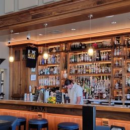 The beautiful bar and Ryan!