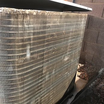 First Response HVAC - Before fin combing this condenser was under performing - Heating & Air Conditioning/HVAC Near Me - San Tan Valley, Arizona