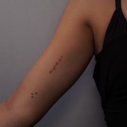 Lettering tattoo