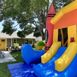 Crayon Bounce House for the win!