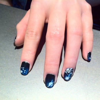Ct Nails #9 - Nails in space! Ombré and planets. - Nail Salons Near Me - West Hollywood, California Ct Nails #9 - Nails in space! Ombré and planets. - Nail Salons Near Me - West Hollywood, California