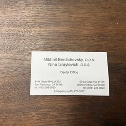 Business Card Mikhail Berdichevsky