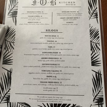 FOB Kitchen - Brunch menu - Filipino Near Me - Oakland, California