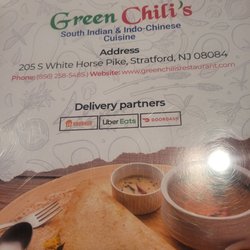 Green Chili’s - Menu (back)