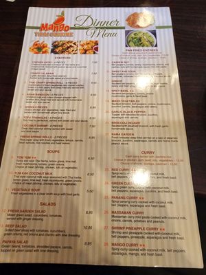 Menu photo 2 Mango Thai Cuisine Essex Junction, VT