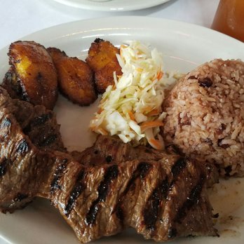 Fritanga - Carne Asada with gallo pinto and maduros - Latin American Near Me - Saint Louis, Missouri Fritanga - Carne Asada with gallo pinto and maduros - Latin American Near Me - Saint Louis, Missouri