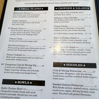 Anthony's - Menu - Seafood Near Me - Tacoma, Washington Anthony's - Menu - Seafood Near Me - Tacoma, Washington
