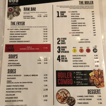 Cap't Loui - Menu as of Jan. 2023 - Seafood Near Me - Cupertino, California