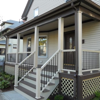 D & H Construction - New farmer's porch built with composite materials. - General Contractors Near Me - Peabody, Massachusetts D & H Construction - New farmer's porch built with composite materials. - General Contractors Near Me - Peabody, Massachusetts