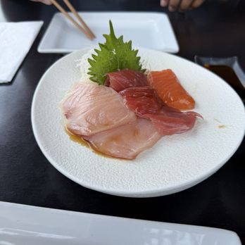 Sushi Gato - YTS plate- two of each fish but one piece was eaten before the photo. Got a side of sushi rice to go with this   Y.T.S - Sushi Bars Near Me - San Diego, California