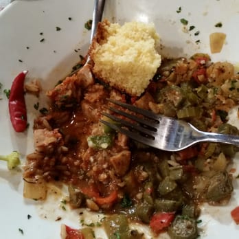 Tooloulous - Unfinished dish of the Nola sampler plate. - Cajun/Creole Near Me - Banff, Alberta Tooloulous - Unfinished dish of the Nola sampler plate. - Cajun/Creole Near Me - Banff, Alberta