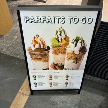 Nana's Green Tea - Menu for parfaits - Coffee & Tea Near Me - Honolulu, Hawaii