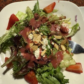 The Melting Pot - Strawberry salad with feta cheese and a delicious vinaigrette dressing was almost the best part of the meal it was so delicious! - Fondue Near Me - Littleton, Colorado
