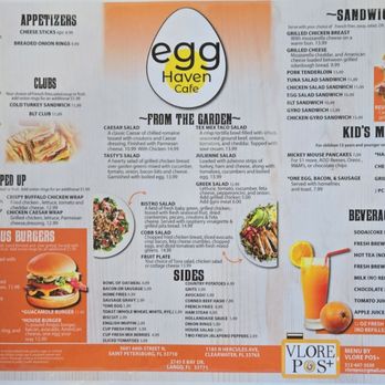 Egg Haven Cafe - Menu February 2026 - Diners Near Me - St. Petersburg, Florida Egg Haven Cafe - Menu February 2026 - Diners Near Me - St. Petersburg, Florida