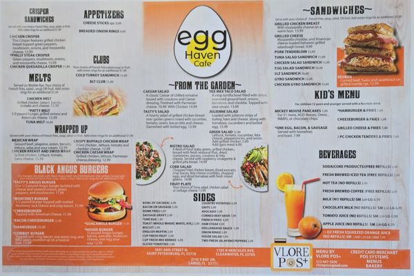 Menu photo 4 Egg Haven Cafe St. Petersburg, FL Menu photo 4 Egg Haven Cafe St. Petersburg, FL