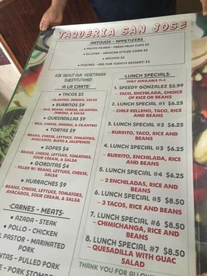 Menu photo 4 Taqueria San Jose Tifton, GA Menu photo 4 Taqueria San Jose Tifton, GA