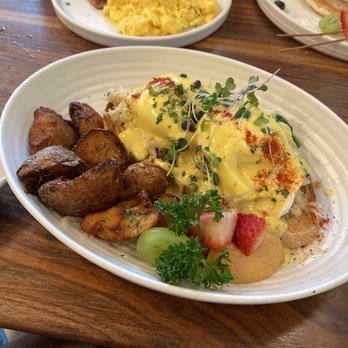 Kitchen Story - Crab Benedict with potatoes.. - Breakfast & Brunch Near Me - Oakland, California