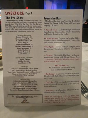Menu photo 1 Roger Rocka's Dinner Theater Fresno, CA
