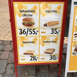 Torvets Pølser - Speisekarte