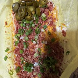 Los 3 Plebes - Bacon baked potato