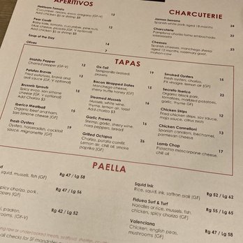 Bota - Menu - Spanish Near Me - San Francisco, California Bota - Menu - Spanish Near Me - San Francisco, California