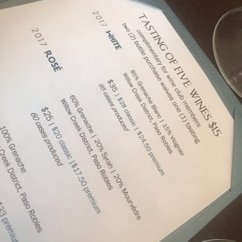 Copia Vineyards and Winery - Tasting menu. Our fave was the white and rose - Wine Tasting Room Near Me - Paso Robles, California Copia Vineyards and Winery - Tasting menu. Our fave was the white and rose - Wine Tasting Room Near Me - Paso Robles, California