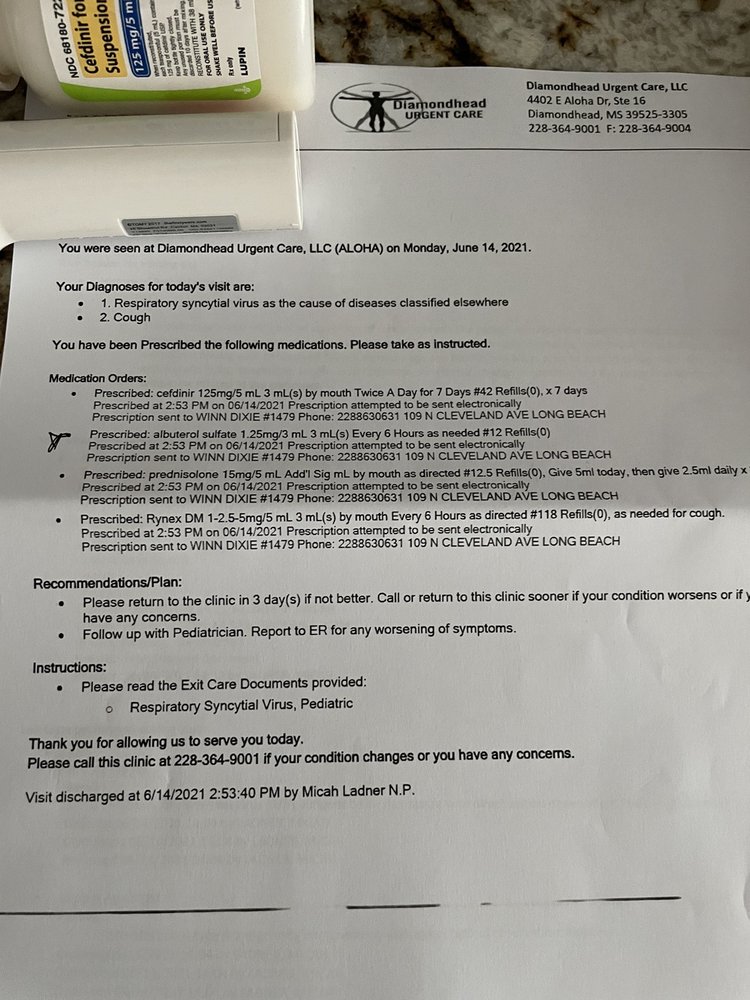 DIAMONDHEAD URGENT CARE 4402 E Aloha Dr, Diamondhead, Mississippi