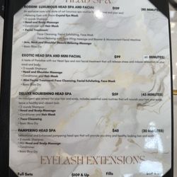 Rossini Nail Bar - Head spa services and prices (7/17/2025)