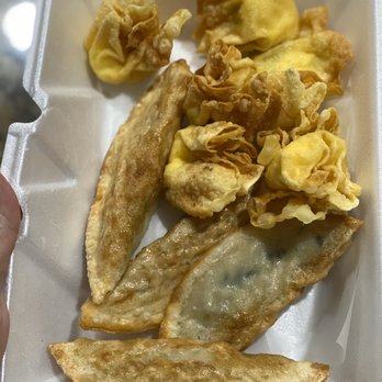 Classic Thai Restaurant - Crab Rangoon (double order) and pot stickers - Thai Near Me - Effingham, Illinois