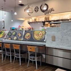 QZ Poke & Ramen - I don't get a good vibe when you sticker over where I can see you preparing raw fish.