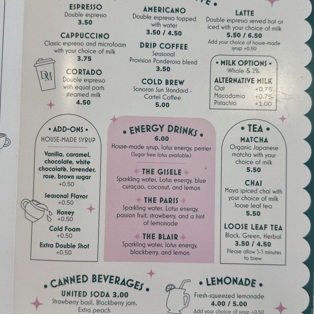 Decadent Macaron - Traditional coffee menu - Macarons Near Me - Gilbert, Arizona