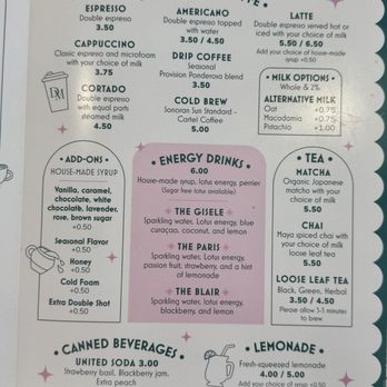 Decadent Macaron - Traditional coffee menu - Macarons Near Me - Gilbert, Arizona