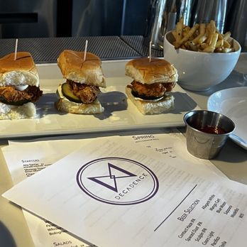 Decadence - Chicken Sliders (3 Per Order), S*** Skinny Fries - New American Near Me - Hermosa Beach, California