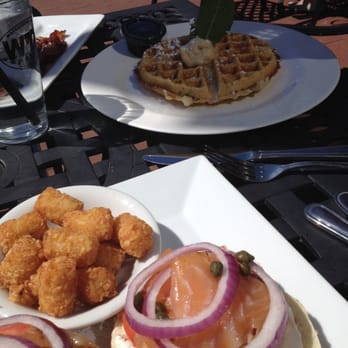 The Waterfront Hotel - Bagel and lox and Belgian waffle - New American Near Me - Baltimore, Maryland The Waterfront Hotel - Bagel and lox and Belgian waffle - New American Near Me - Baltimore, Maryland