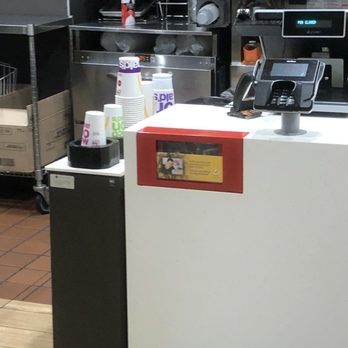 McDonald's - a counter with a laptop on it - Fast Food Near Me - Poughkeepsie, New York
