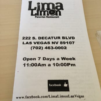 Lima Limon - Peruvian Near Me - Las Vegas, Nevada