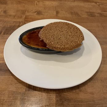 Altura Bistro - Earl grey creme brulee with a lace cookie. - Steakhouses Near Me - Anchorage, Alaska