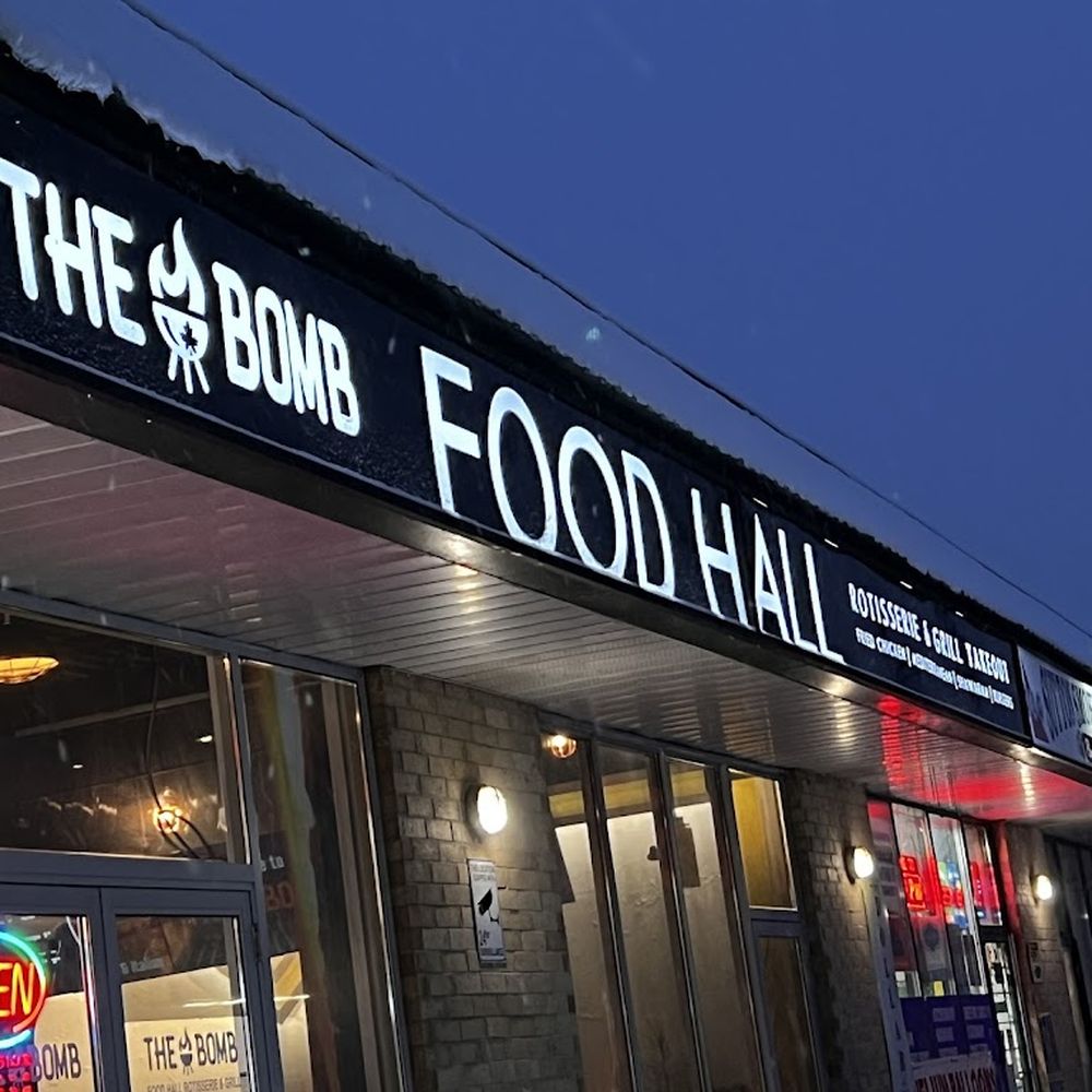The Bomb Food Hall - Exterior - Mediterranean Near Me - Sutton West, Ontario The Bomb Food Hall - Exterior - Mediterranean Near Me - Sutton West, Ontario