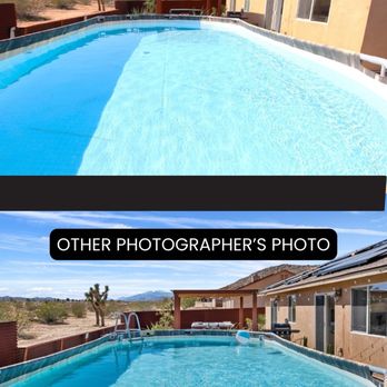 DRONE9 - Comparison photo of Sergio's pool shot versus new photographer - Video/Film Production Near Me - Fontana, California